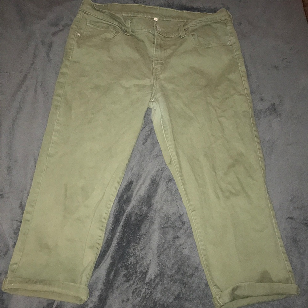 Olive jeans